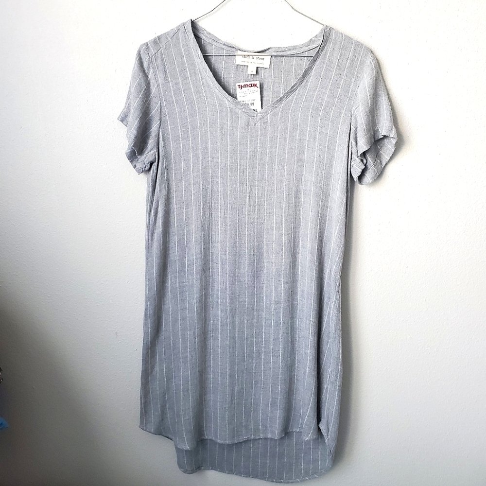 Cloth & Stone Striped Tunic Dress